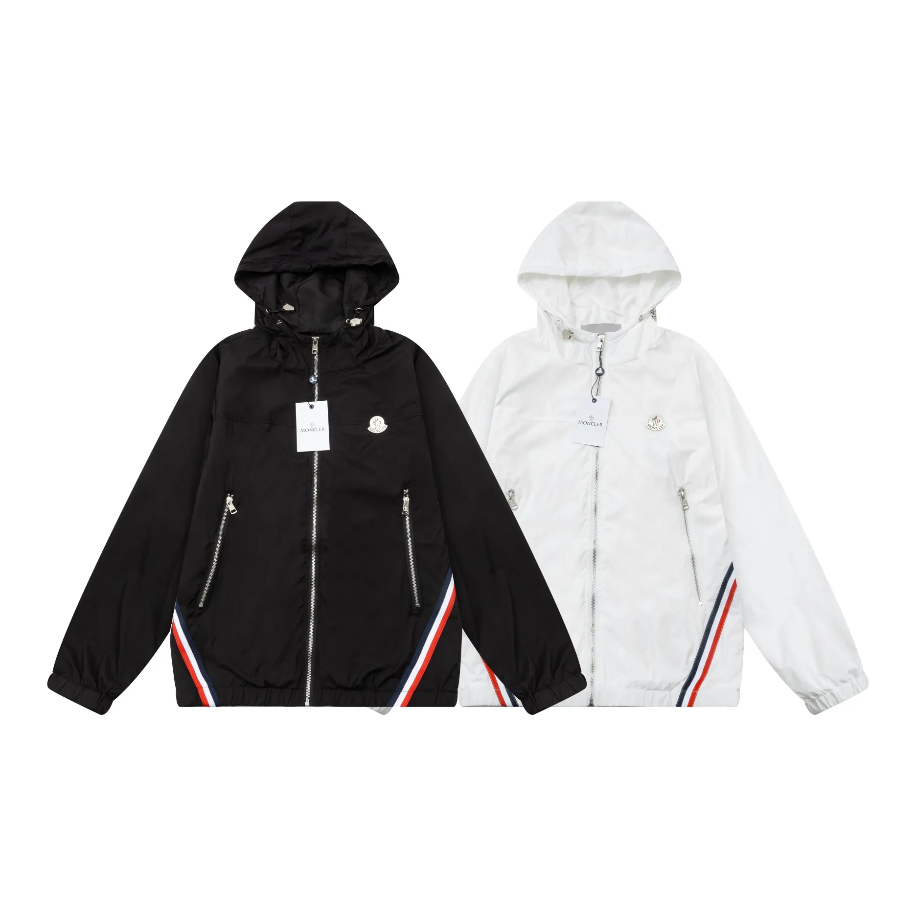 2024 MONCLER logo Authentic Premium Factory Versatile ！ ：White Black Size：M 4XL